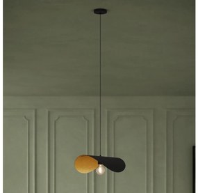 Eglo 390393 - Luster na lanku SACEDA 1xE27/40W/230V 53 cm čierna/zlatá
