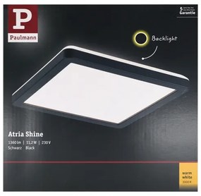 Paulmann 71000 - LED/11,2W Panel prisadený ATRIA 230V 3000K čierna