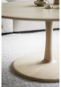 Okrúhly konferenčný stolík v dekore duba v prírodnej farbe 60x60 cm Hobart – Rowico