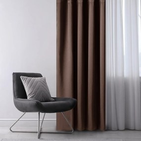 Hnedý zatemňovací záves 140x245 cm Eyelets – Restilo