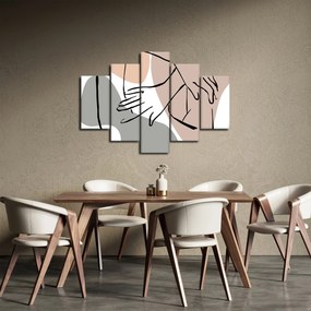 Obraz - Woman body line art N⁰2 (150x105 cm)