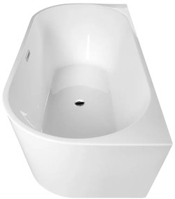 Aqualine Aqualine, TAJO nástenná stojaca vaňa 170x80cm, biela, E1980