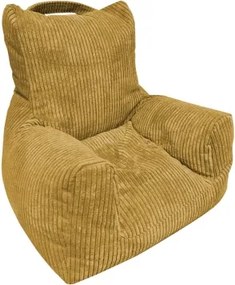 Detské kreslo Tobi Plus, žltá štruktúrovaná látka%