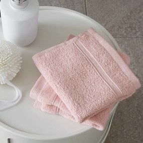 Svetloružové froté bavlnené uteráky v súprave 2 ks 30x30 cm Zero Twist – Catherine Lansfield