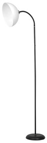 Stojacia lampa Zack, 1x biele PVC tienidlo, b