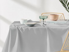 Jednofarebný obrus svetlosivej farby 140 x 300 cm