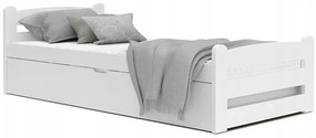 GL Posteľ s úložným priestorom Dávid 90x200 - biela
