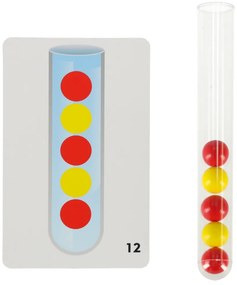 KIK Montessori vzdelávacie puzzle – farebné guličky, 66 dielov