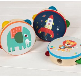 Hudobná hračka Tambourine Animal Band – Rex London