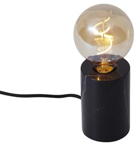 Moderná stolná lampa čierny mramor - Marissa