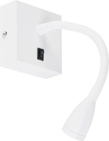 Moderná flexibilná nástenná lampa biela LED - Flex
