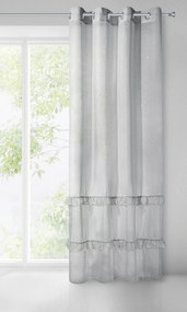 ZÁCLONA NA KRÚŽKOCH ARIANA 140X250 CM SIVÁ