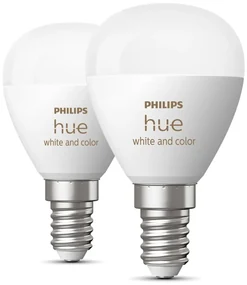 Žiarovky v súprave 2 ks E14, 5 W White and color ambiance – Philips Hue