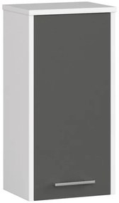 Kúpeľňová skrinka FIN W 30 cm 1D biela / sivá
