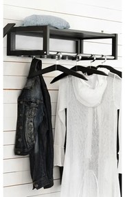 Nástenný vešiak z dubového dreva v prírodnej farbe s poličkou Confetti – Rowico