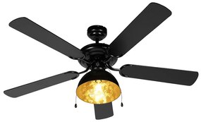 Priemyselný stropný ventilátor čierny - Magna