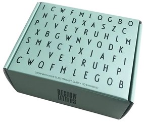 Zelený detský hrnček Design Letters Grow With Your Cup