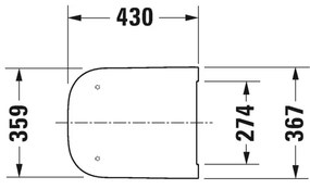 Duravit Happy D.2 - WC sedátko so SoftClose, Antracit matná 0064591300