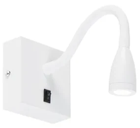 Moderná flexibilná nástenná lampa biela LED - Flex