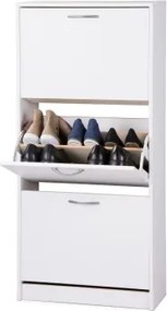 Botník Mainz, 3-dverový, biely%