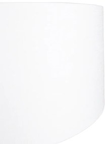 Moderné nástenné oblúkové svietidlo oceľové s bielym tienidlom nastaviteľné 50/50/25