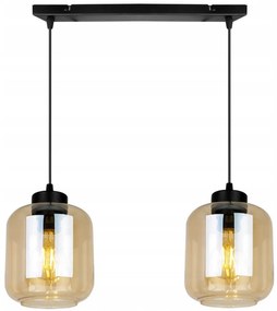 Závesné svietidlo Novalja, 2x sklenené tienidlo (výber z 3 farieb)