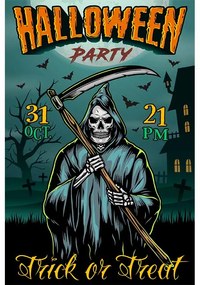 Ceduľa Halloween Party 2