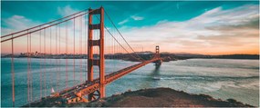 Obraz- Golden Gate, San Francisco (120x50 cm)