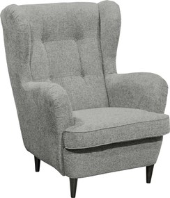 XXXLutz KRESLO UŠIAK, textil, svetlosivá MID.YOU - Online Only obývacie izby - 002220035012