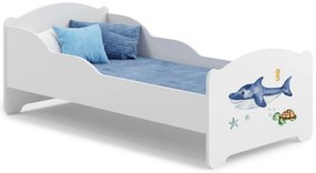 Detská posteľ s matracom Avila 80x160 cm - biela / kombinácia farieb