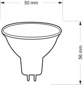LED žiarovka 12V MR16 5W 4000K 400lm Denné svetlo Neutrálna
