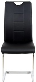 BONTEC Jedálenská stolička, čierna, ekokoža, DCL-411 BK Farba: Šedá