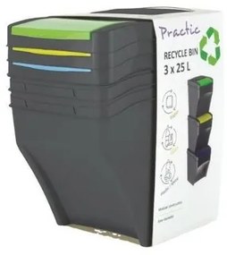 Kôš na triedený odpad Recykle BIN 3x 25 l