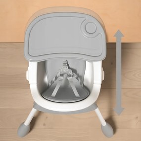 Praktická detská stolička na kŕmenie 3v1 ružová