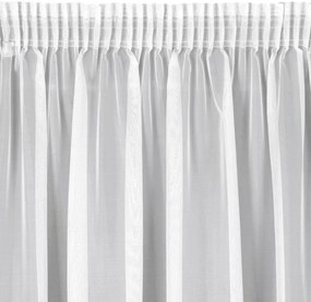 Biela voálová záclona na páske LUCIA 400x270 cm
