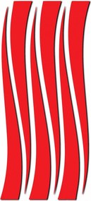 Zrkadlová nálepka na stenu čiara dekoračná nálepka I SENTOP OX007- 3D modern stickers
