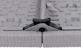 Skladací záhradný stôl sivý