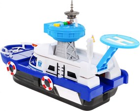 Ramiz Interaktívny policajný čln 2v1 pre deti 3+ Čierny pasažier + 3 vozidlá + svetlá zvuky