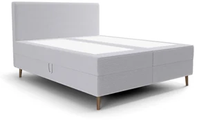 Jednolôžková posteľ 120 cm Napoli Bonell (sivá) (s roštom, s úl. priestorom). Vlastná spoľahlivá doprava až k Vám domov. 1082439