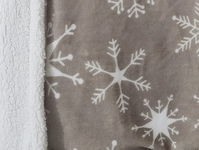 XPOSE® Mikroplyšová deka JON s baránkom - sivá 200x220 cm