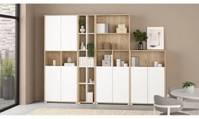 Knižnica v dekore duba v prírodnej farbe 80x124 cm Sign – Tvilum