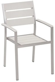 Záhradná stolička biela VERNIO Beliani