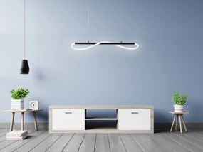 Toolight Toolight, LED závesné svietidlo 120 cm 60W APP853-CP LONG BLACK, čierna-biela, OSW-04030