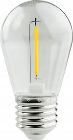 ECOLIGHT LED žiarovka E27 - S14 - 1W - 100lm - teplá biela