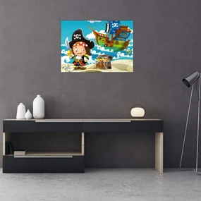 Obraz - Pirátsky poklad (70x50 cm)