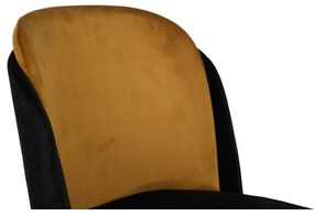 Sada jedálenských stoličiek Dore Mustard a Black,2 ks