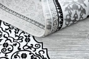 Koberec GLOSS 8490 52 Ornament - slonia kosť, sivý