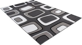 TA Koberec T965A DARK GRAY MAYA PP ESM Biely Obdĺžnikový