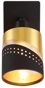 Globo 54046-1 - Nástenné bodové svietidlo OR 1xE14/25W/230V čierna/zlatá