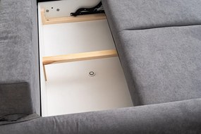 AKCIA Svetlosivá rohová sedacia súprava ORANGE, obojstranná II.akosť